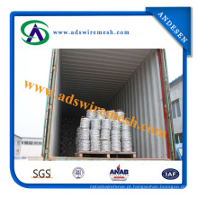 Arame farpado galvanizado, Iowa, divisa, Bwg14 * 14 Bwg16 * 16 200m / 250m / 400m / 500m para Brasil, Peru (fábrica de Anping)